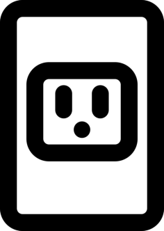 Plug Outline Simple Line Art Svg, Free Vectors File